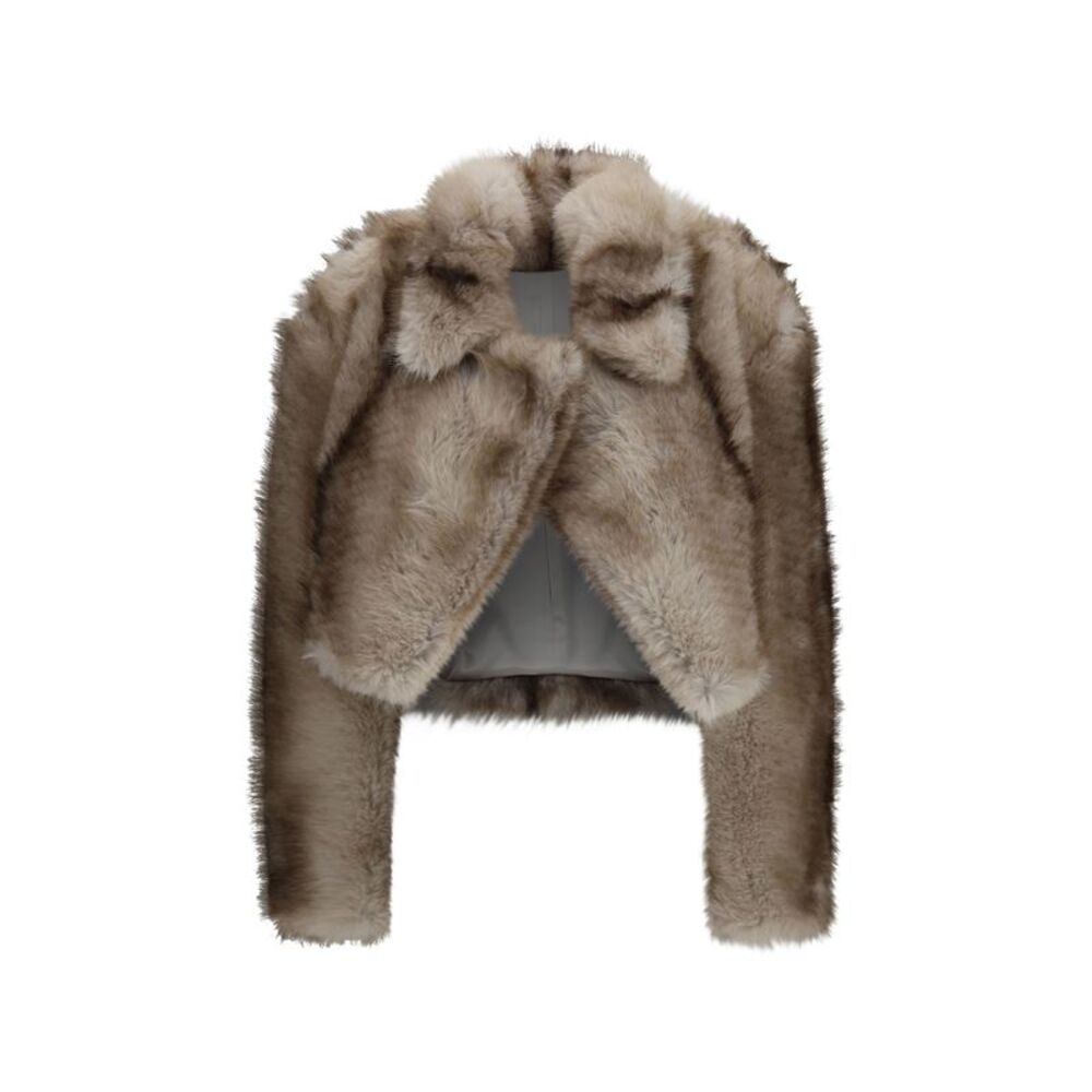 Max Mara Sportmax Women Quantum Short Faux Fur Jacket